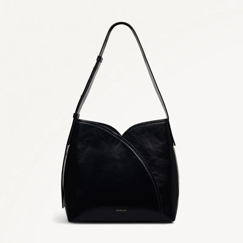 Tulip Street Leather Large Open Top Shoulder Bag in Black - 112406 sold by Radley