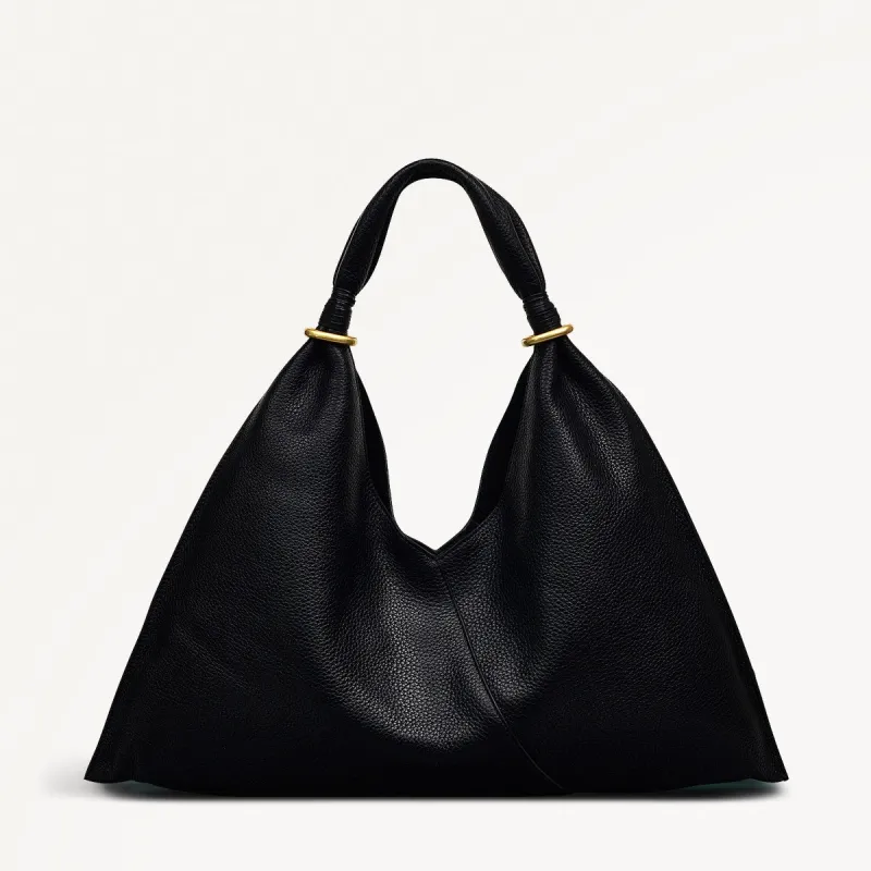 Hay's Mews Fabric Medium Open Top Shoulder Bag in Black - 111612 sold by Radley