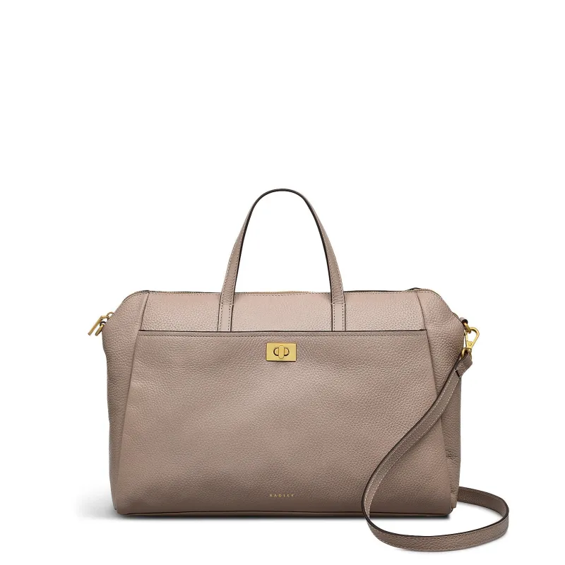 Brook Avenue Fabric Medium Ziptop Grab Bag in Latte - 111697 sold by Radley