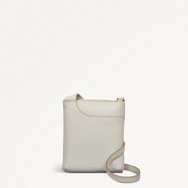 Pockets Leather Medium Ziptop Cross Body Bag in Chalk - 111432 sold by Radley