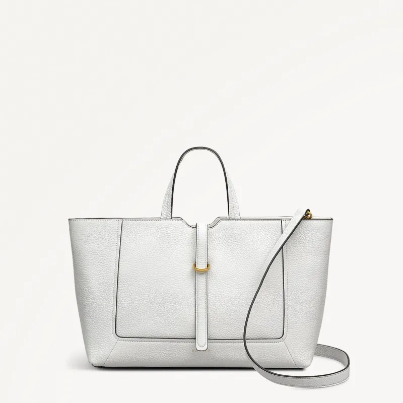 Hazelbury Park Fabric Medium Ziptop Grab Bag in Bright White - 111628 sold by Radley