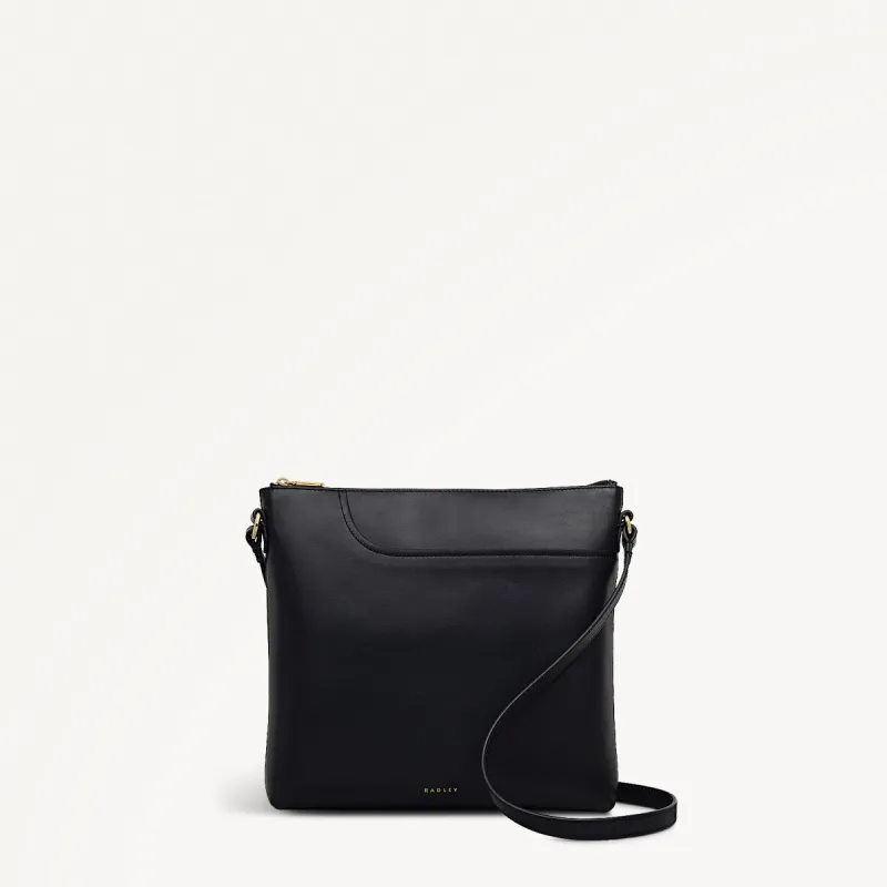 Pockets Leather Large Ziptop NS Cross Body Bag in Black - 112147 sold by Radley