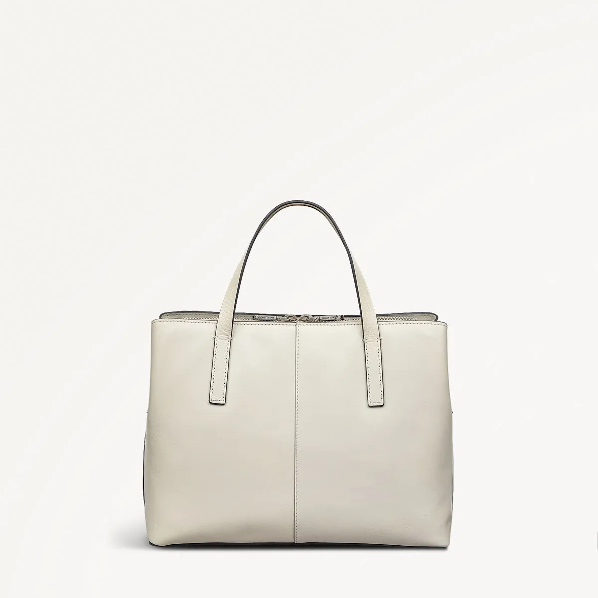 Dukes Place Leather Medium Ziptop Grab Bag in Chalk - 110675 sold by Radley product image thumbnail 2