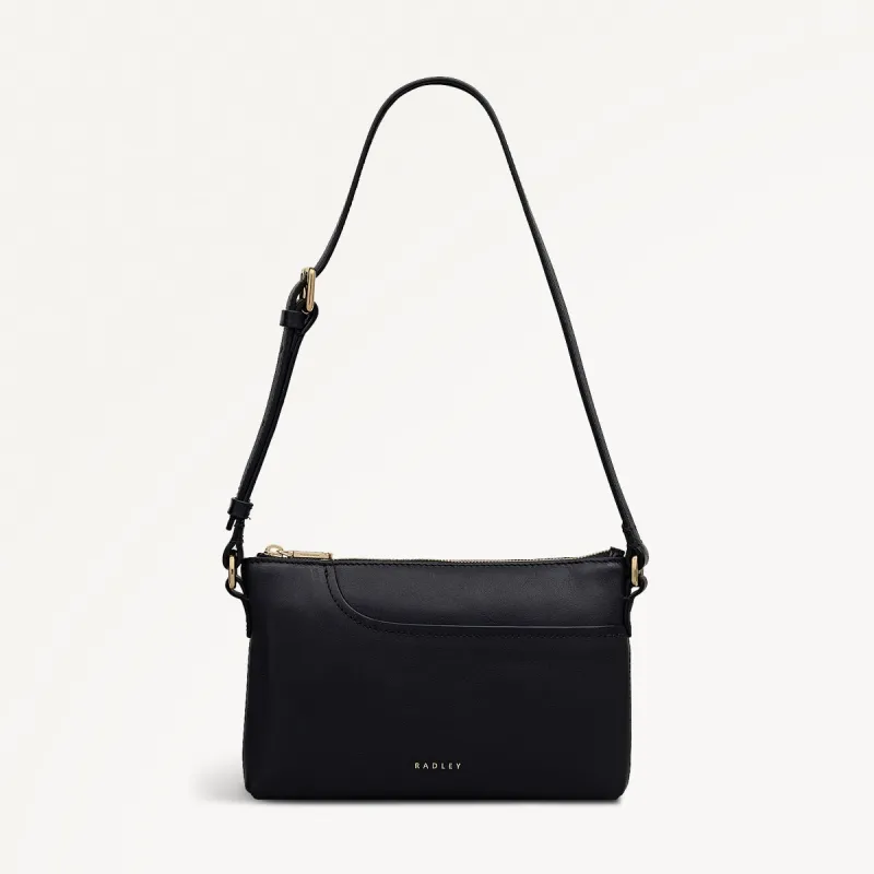 Pockets Leather Mini Ziptop EW Shoulder Bag in Black - 112144 sold by Radley
