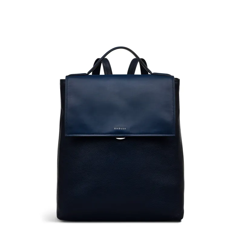 Holmes Avenue Fabric Medium Flapover Backpack in Ink - 111601 sold by Radley