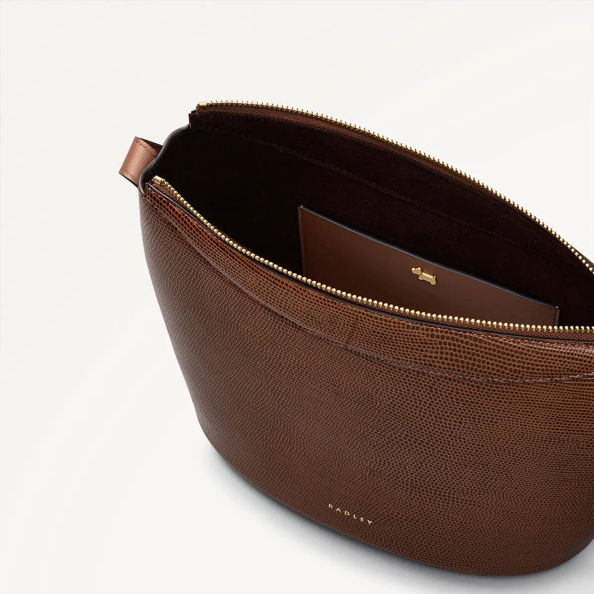 The Kensal Leather Small Ziptop Crossbody Bag in Saddle - 110164 sold by Radley product image thumbnail 3