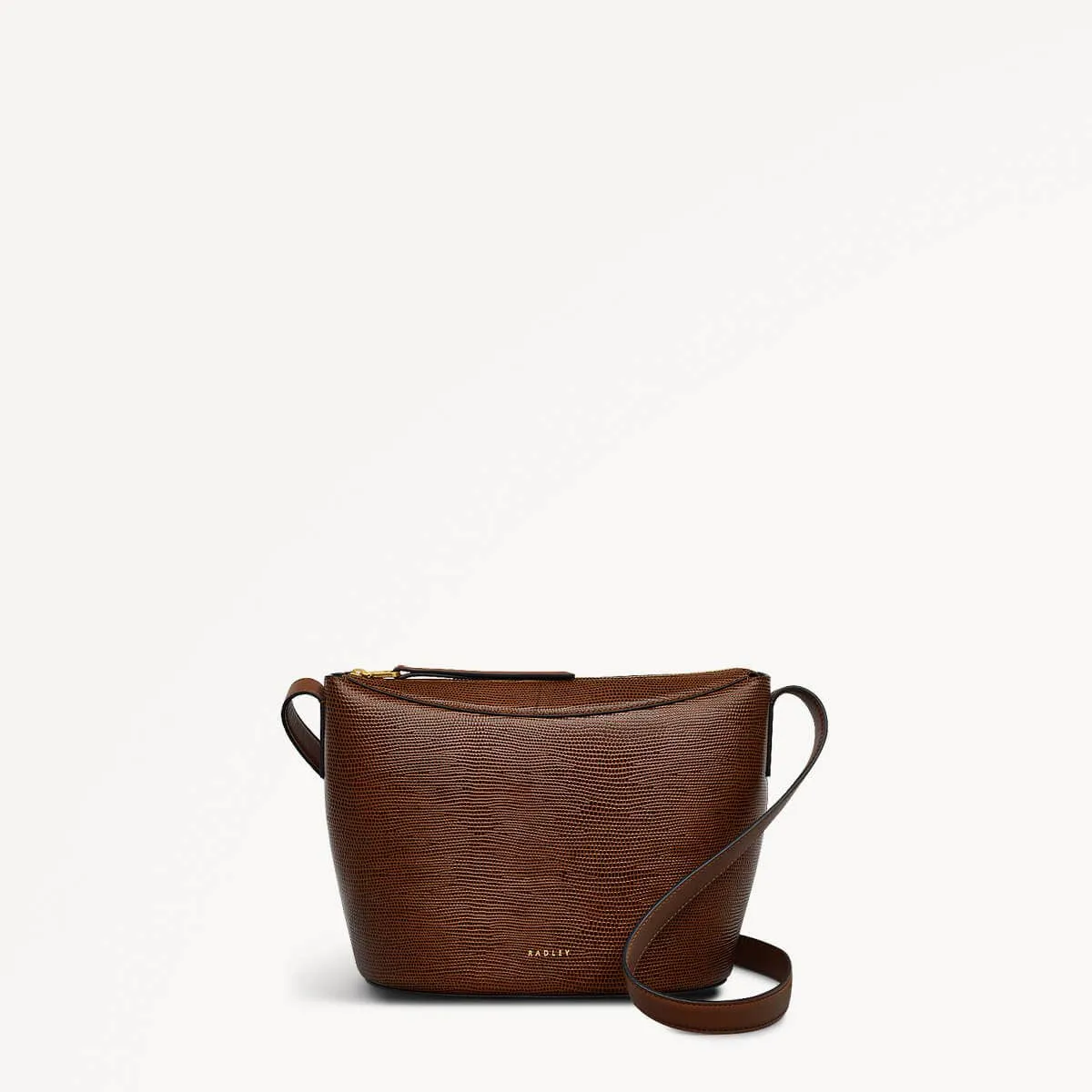 The Kensal Leather Small Ziptop Crossbody Bag in Saddle - 110164 sold by Radley