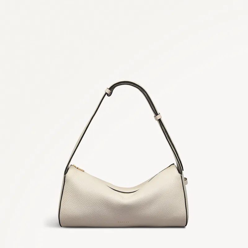 Abbey Mews Leather Small Ziptop Shoulder Bag in Chalk - 111406 sold by Radley