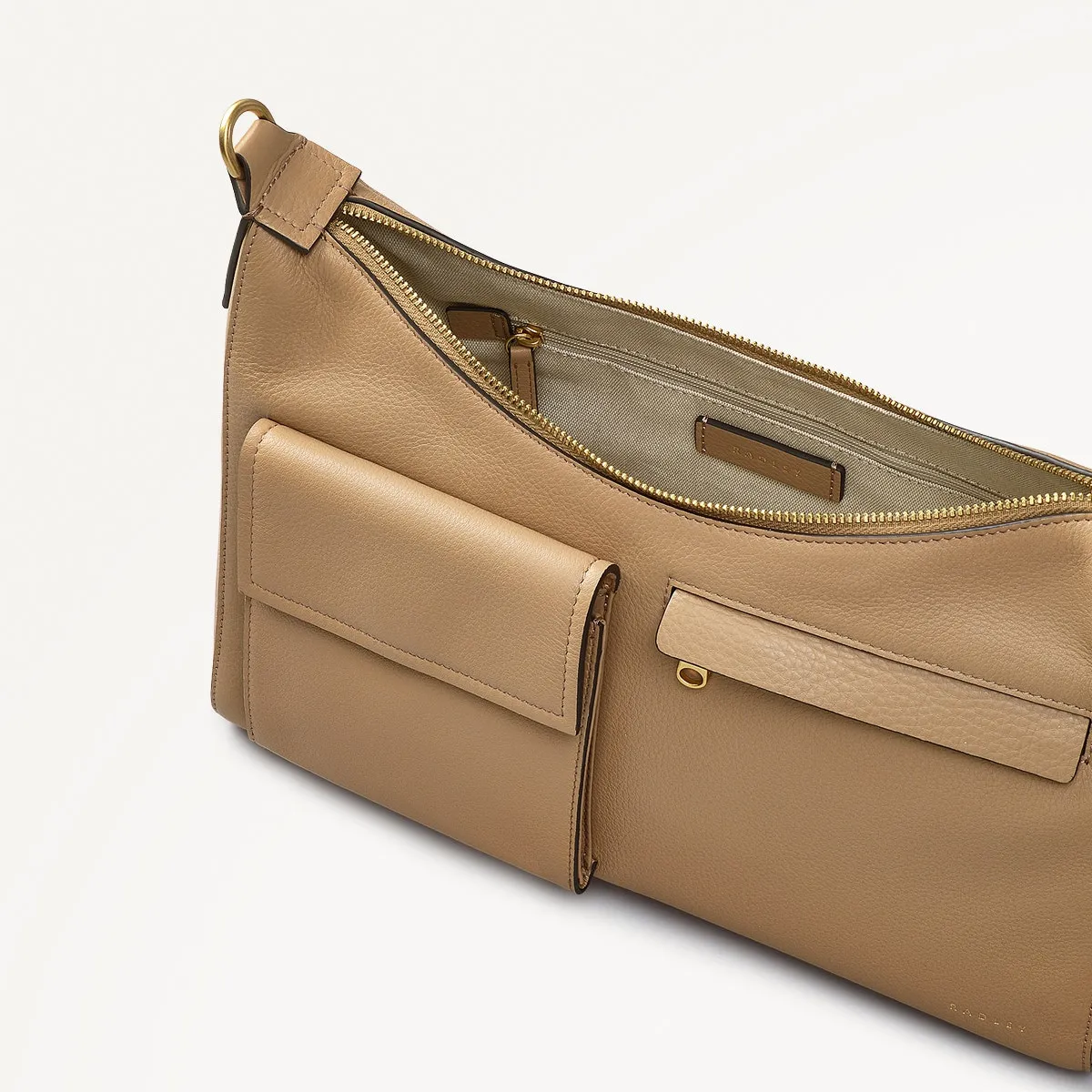 Norbury Close Fabric Medium Ziptop Shoulder Bag in Biscuit - 111616 sold by Radley product image thumbnail 3