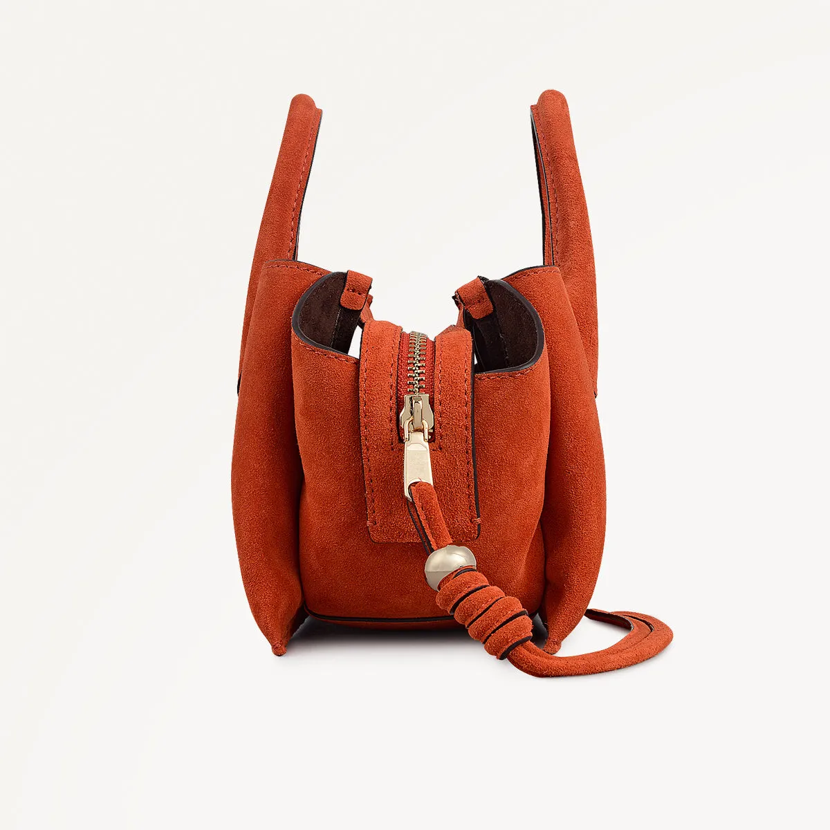 The Romilly Leather Small Ziptop Grab Bag in Flame - 112271 sold by Radley product image thumbnail 5