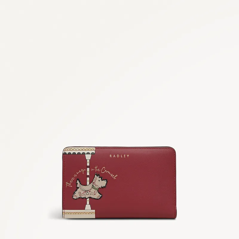 Magic Carousel Leather Medium Bifold Wallet in Carmine - 112790 sold by Radley