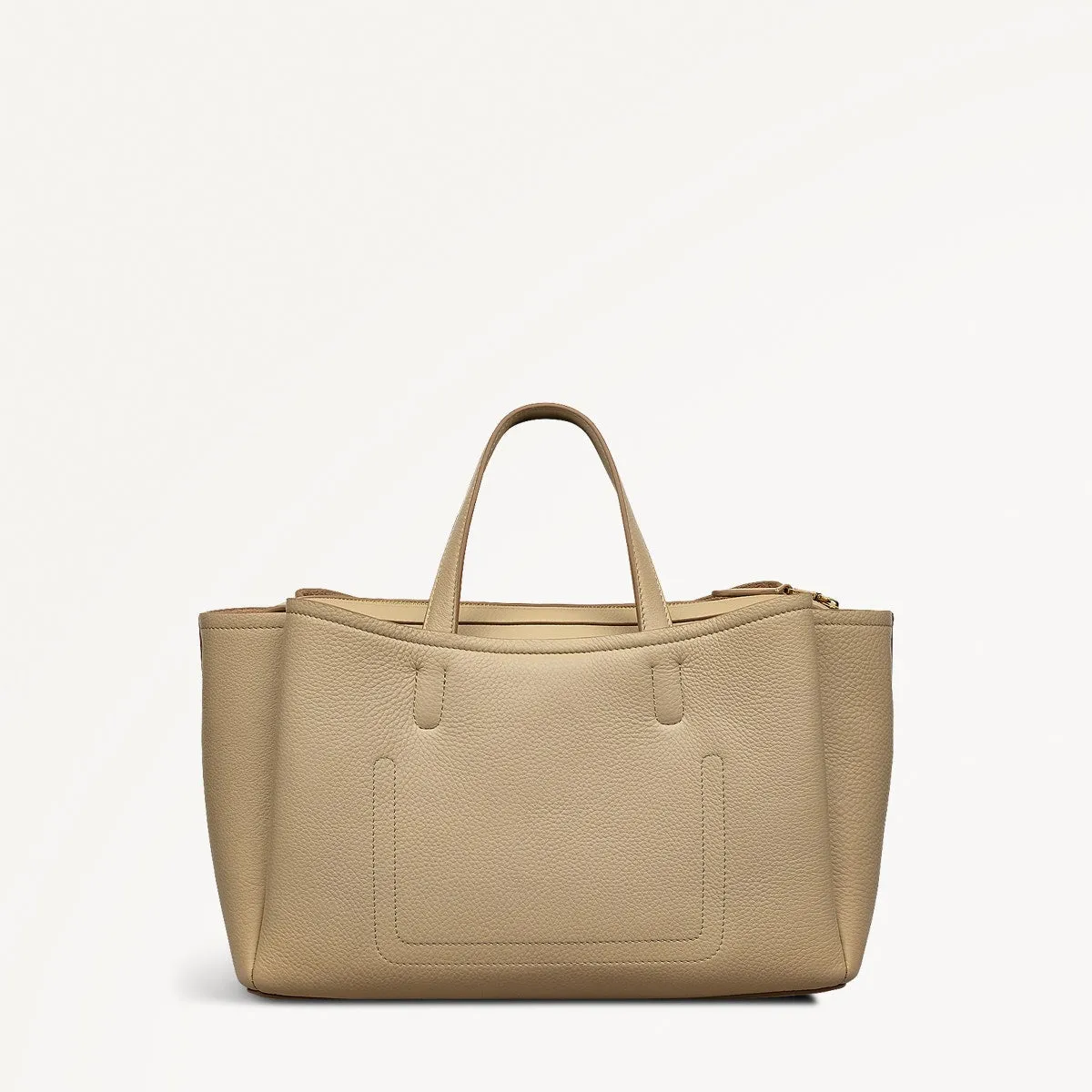 Bathurst Mews Leather Medium Ziptop Grab Bag in Stone - 110659 sold by Radley product image thumbnail 2