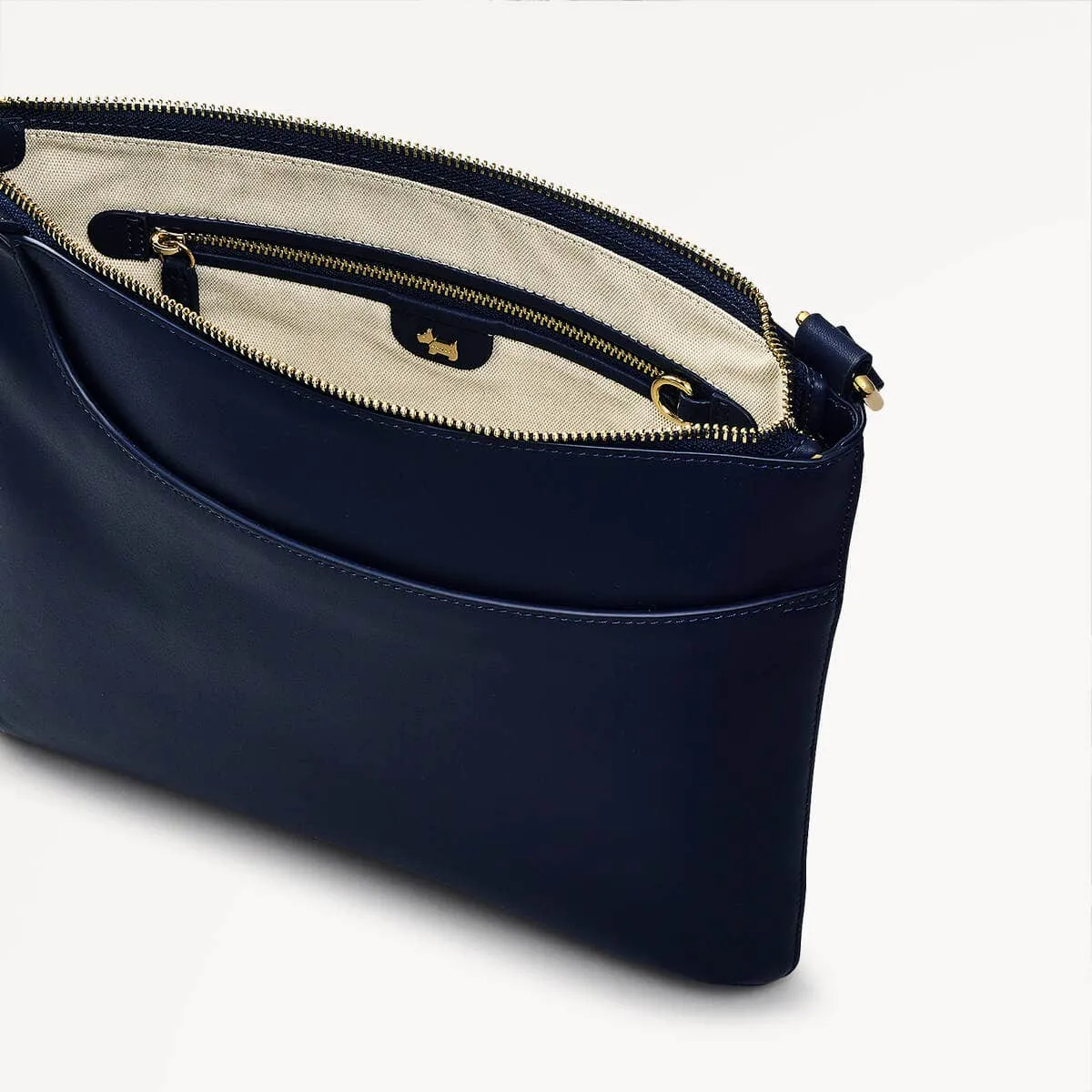 Pockets Leather Large Ziptop Cross Body Bag in Ink - 110621 sold by Radley product image thumbnail 3