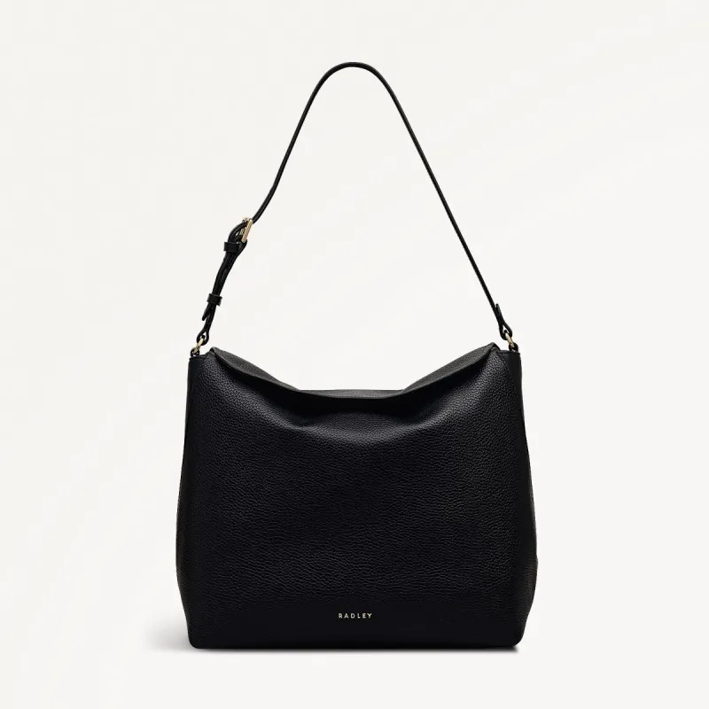 City Road Leather Large Flapover Shoulder Bag in Black - 112409 sold by Radley