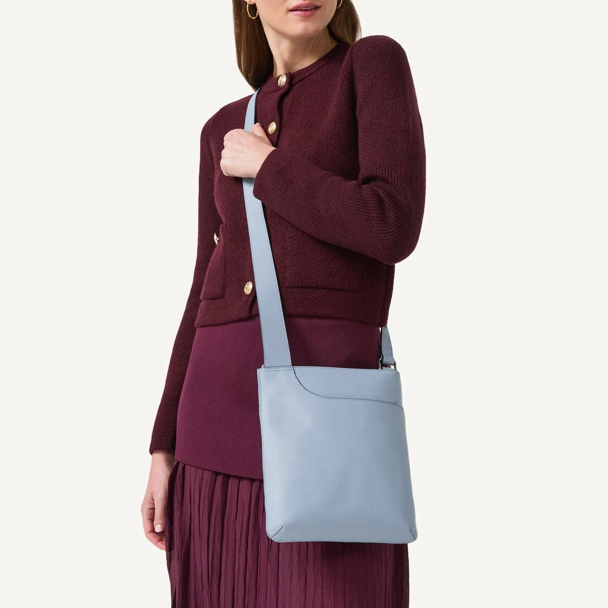 Pockets Medium Ziptop Cross Body Smoke Blue - 110811 sold by Radley product image thumbnail 5
