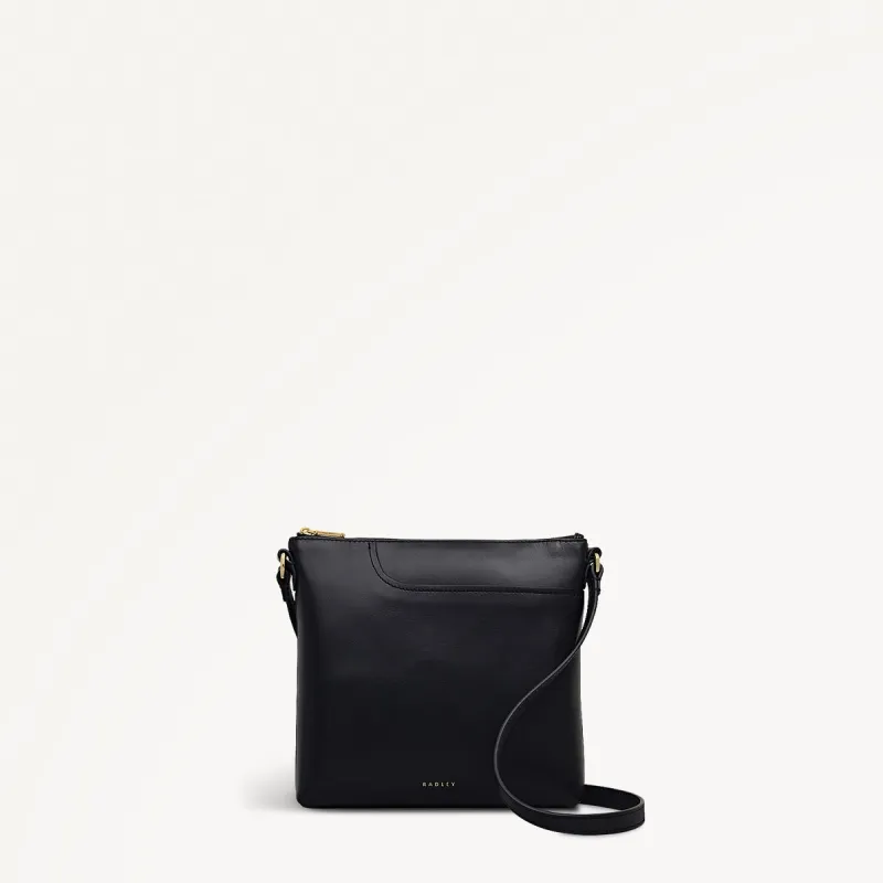 Pockets Leather Small Ziptop NS Cross Body Bag in Black - 112146 sold by Radley