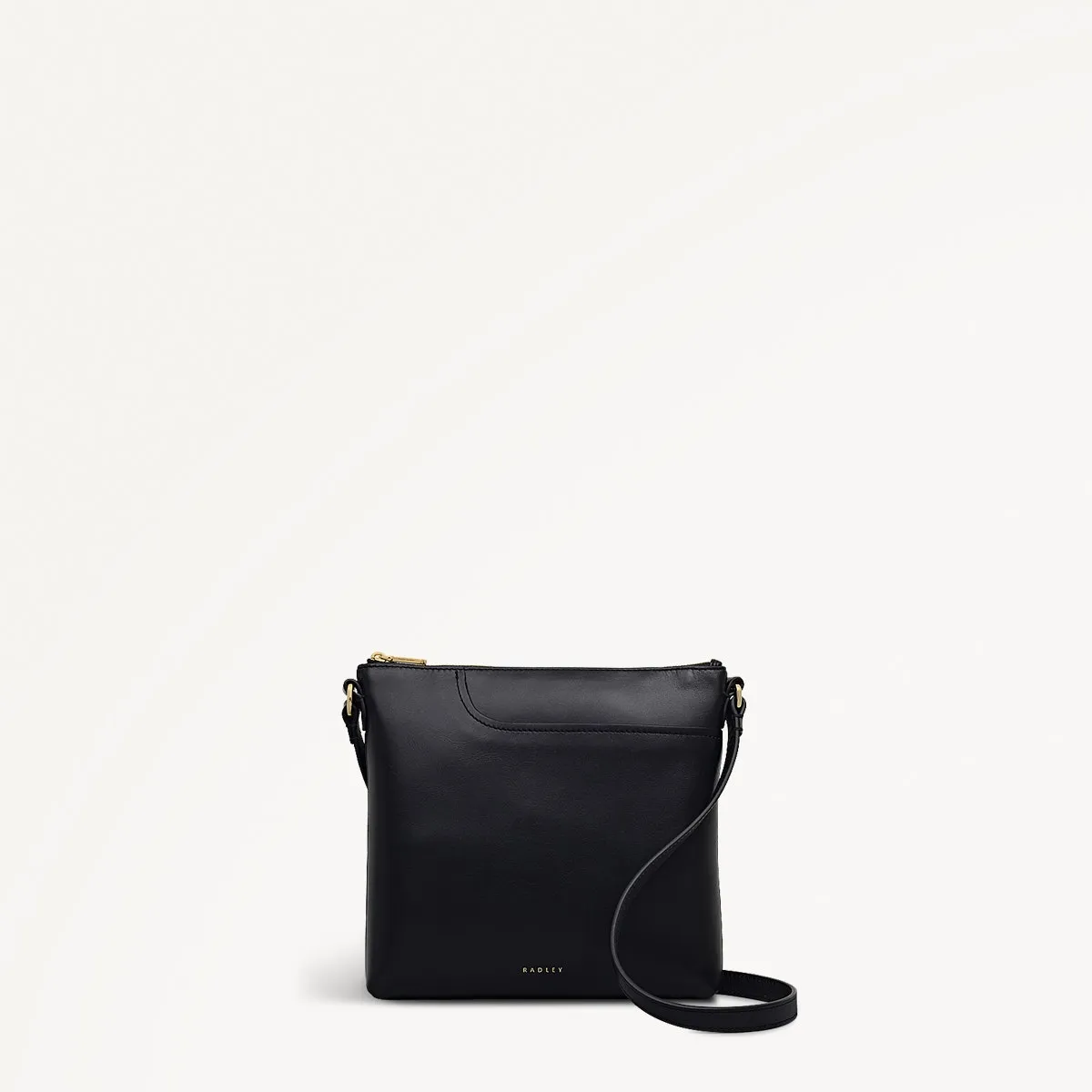 Pockets Leather Small Ziptop NS Cross Body Bag in Black - 112146 sold by Radley