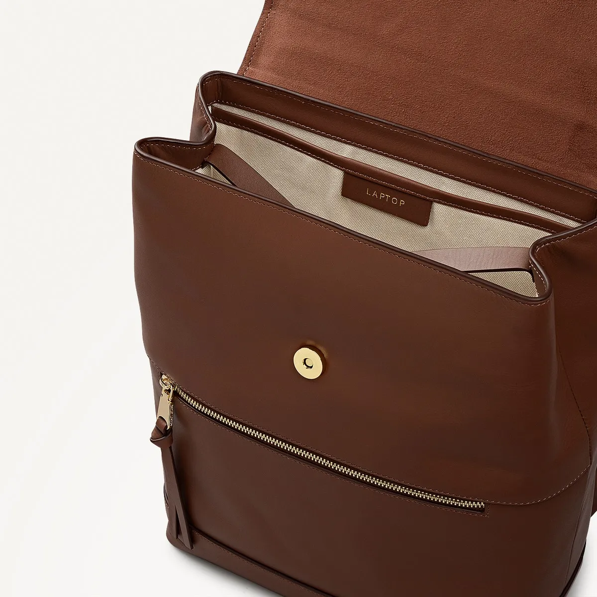 Albion Street Leather Large Ziptop Backpack in Chocolate - 112388 sold by Radley product image thumbnail 3