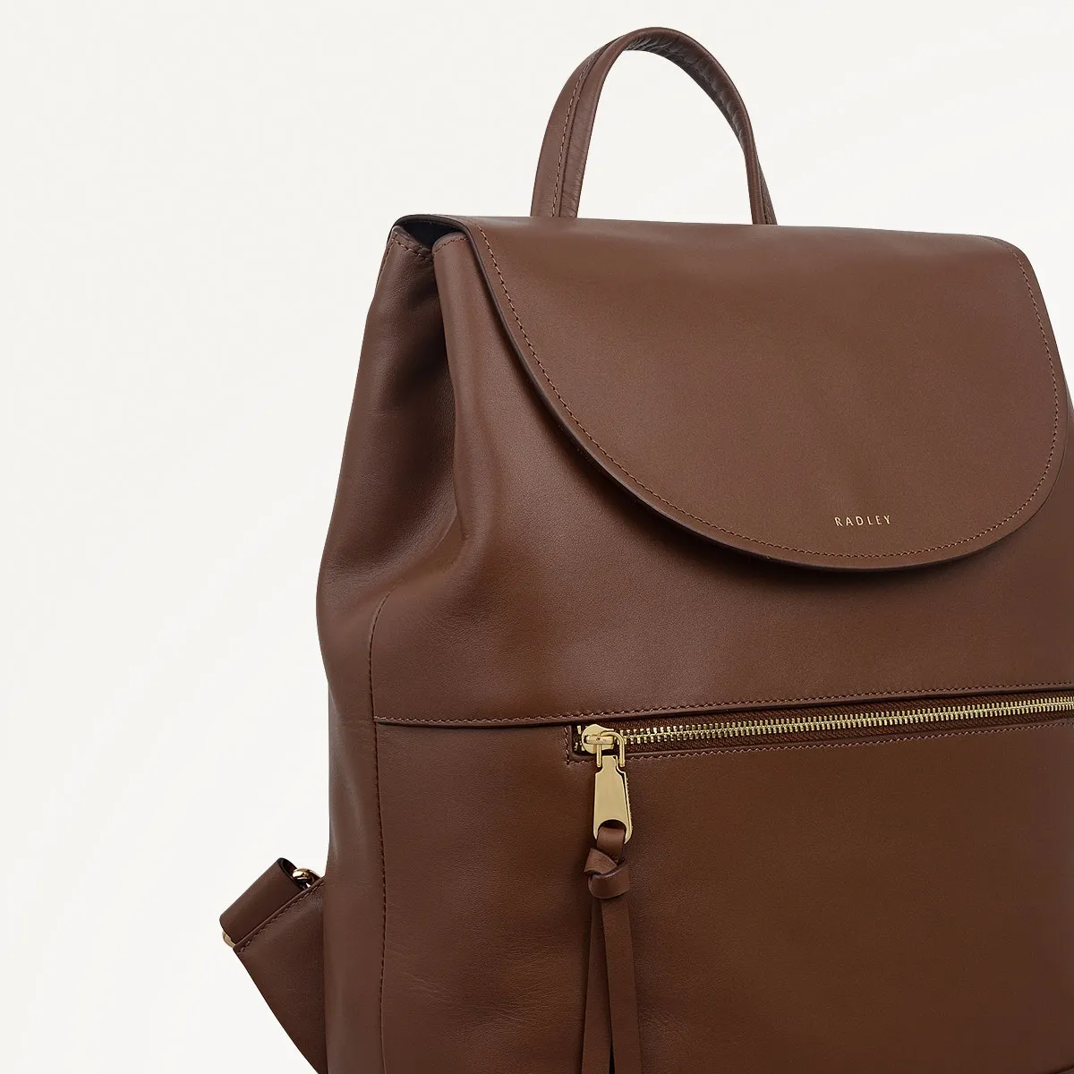 Albion Street Leather Large Ziptop Backpack in Chocolate - 112388 sold by Radley product image thumbnail 4
