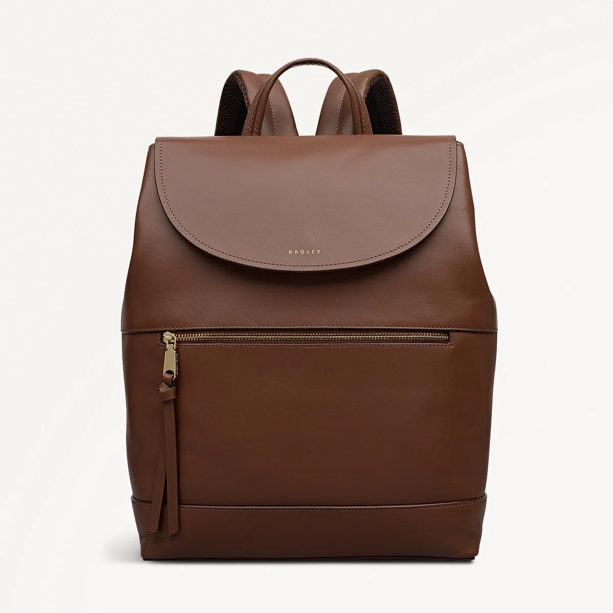 Albion Street Leather Large Ziptop Backpack in Chocolate - 112388 sold by Radley
