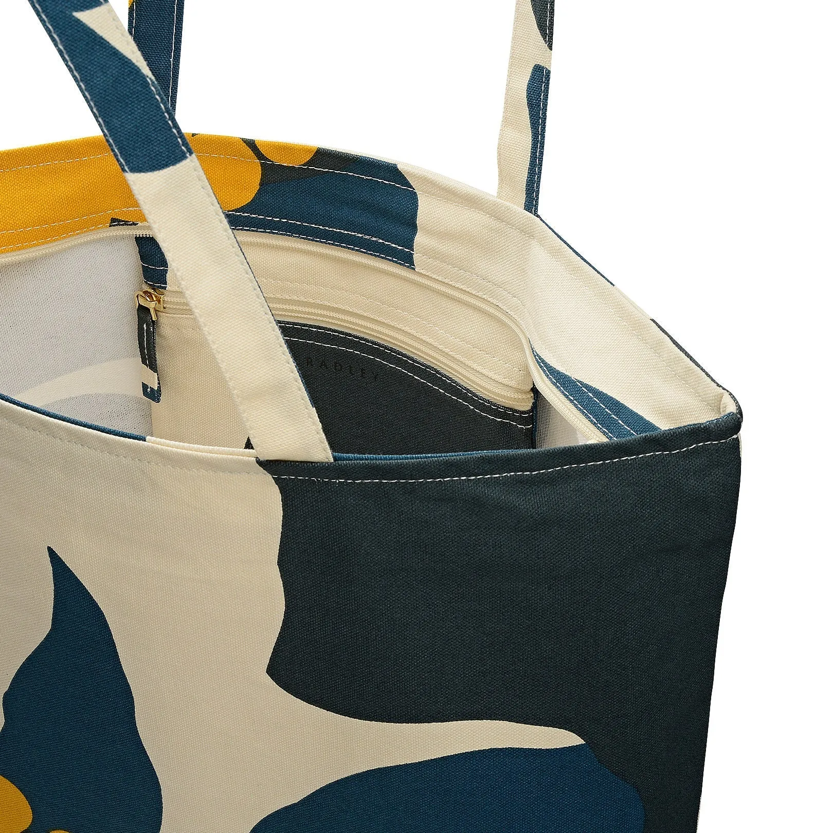 Perfect Poppies Fabric Large Ziptop Tote in Pine Needle - 112522 sold by Radley product image thumbnail 3