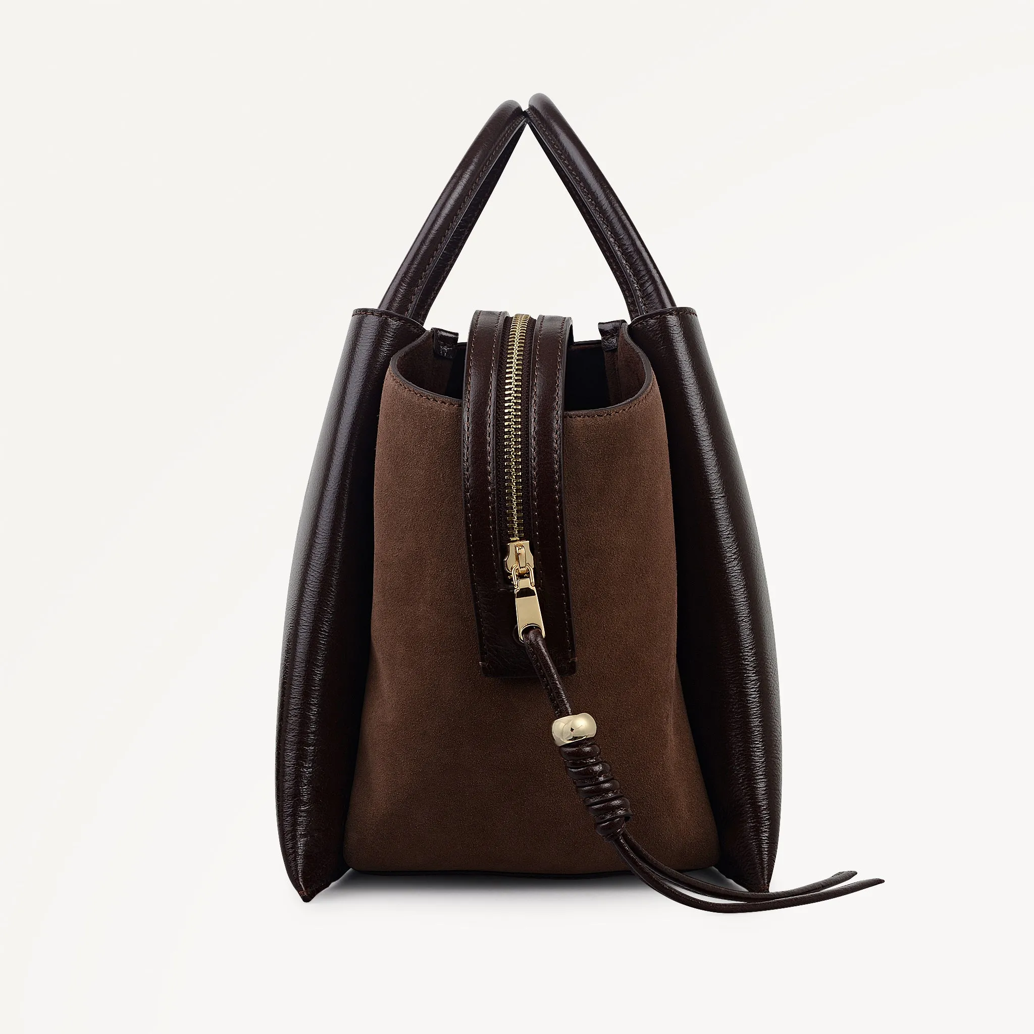 The Romilly Leather Large Ziptop Grab Bag in Dark Oak - 112267 sold by Radley product image thumbnail 5