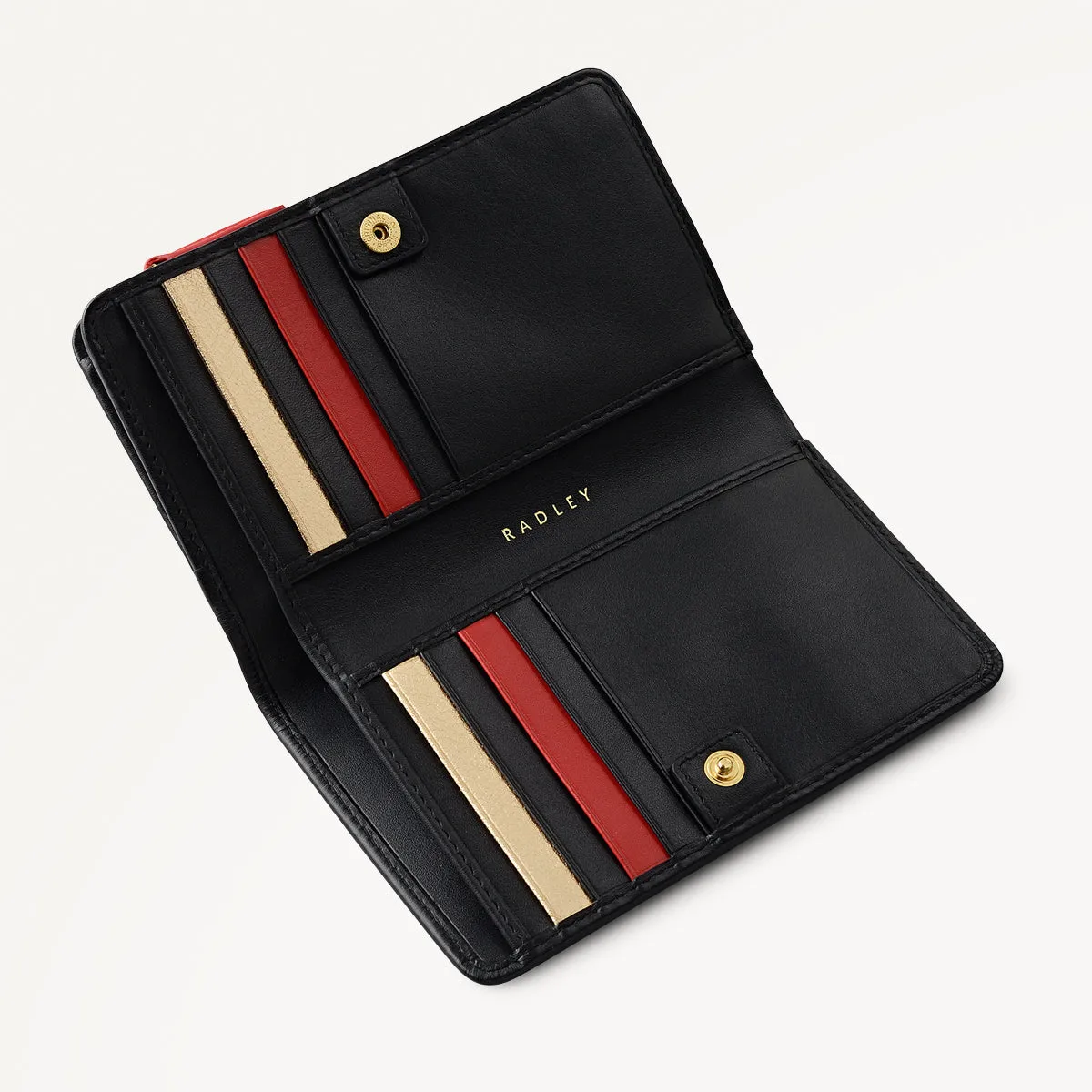 Christmas Is Calling Leather Medium Bifold Wallet in Black - 112812 sold by Radley product image thumbnail 3