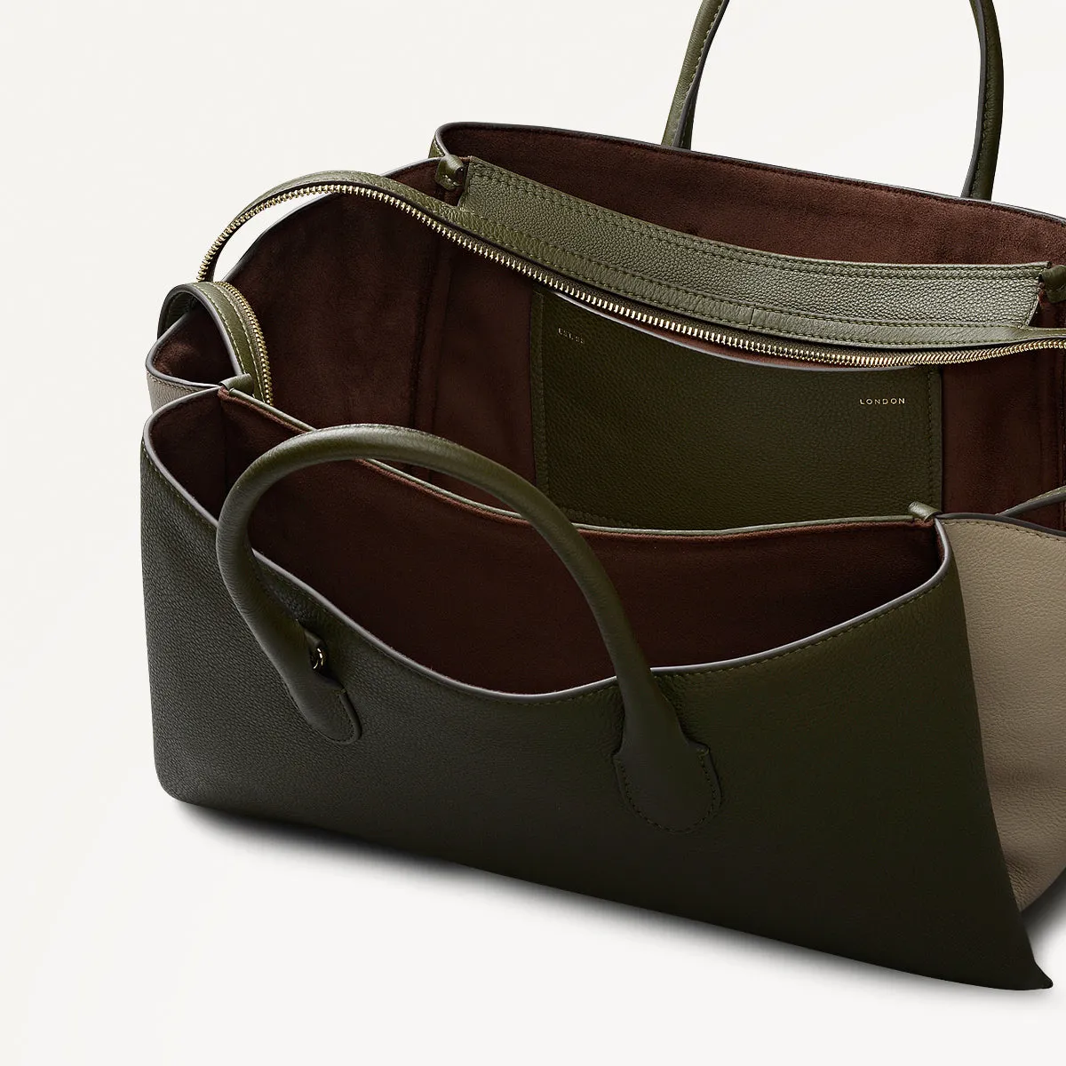 The Romilly Leather Large Ziptop Grab Bag in Pine Needle - 112268 sold by Radley product image thumbnail 3