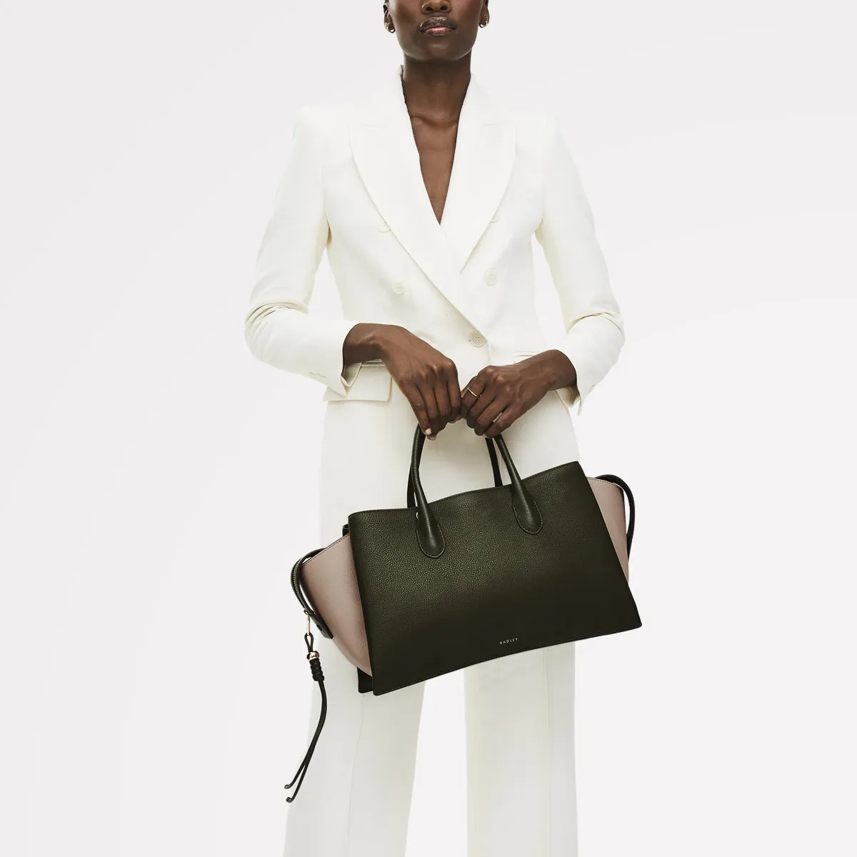 The Romilly Leather Large Ziptop Grab Bag in Pine Needle - 112268 sold by Radley product image thumbnail 2