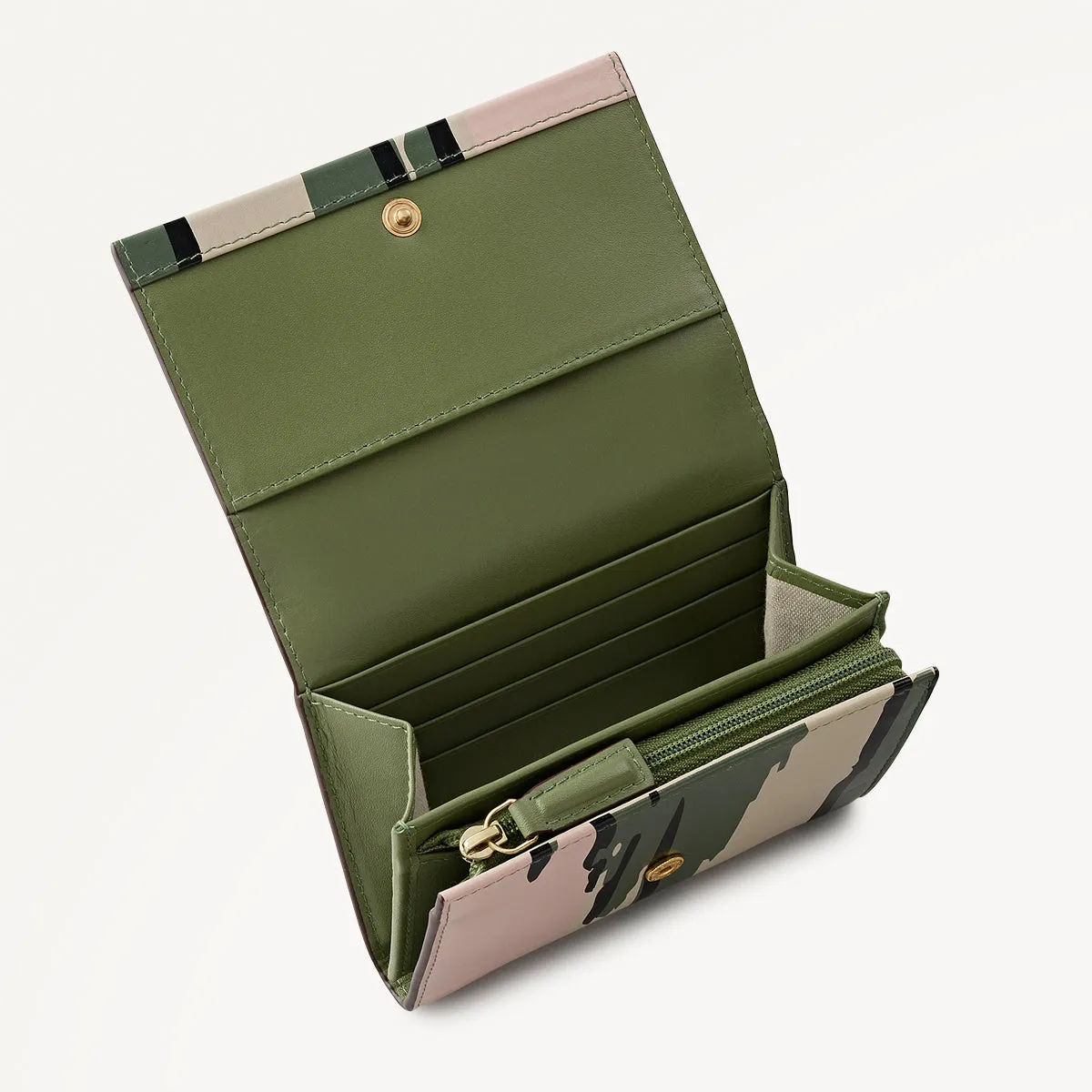 Abstract Animal Leather Medium Flapover Wallet in Hunter Green - 112783 sold by Radley product image thumbnail 3