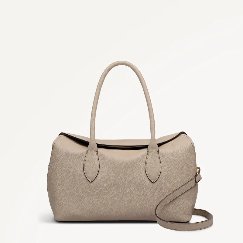 Liverpool Gardens Leather Medium Ziptop Grab Bag in Porcini - 112753 sold by Radley