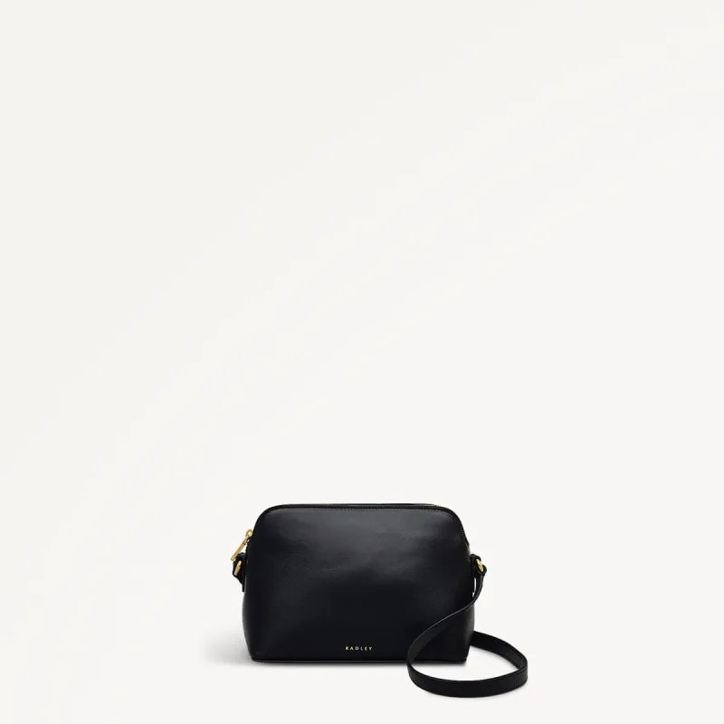 Bow Street Leather Small Ziptop Crossbody Bag in Black - 110196 sold by Radley