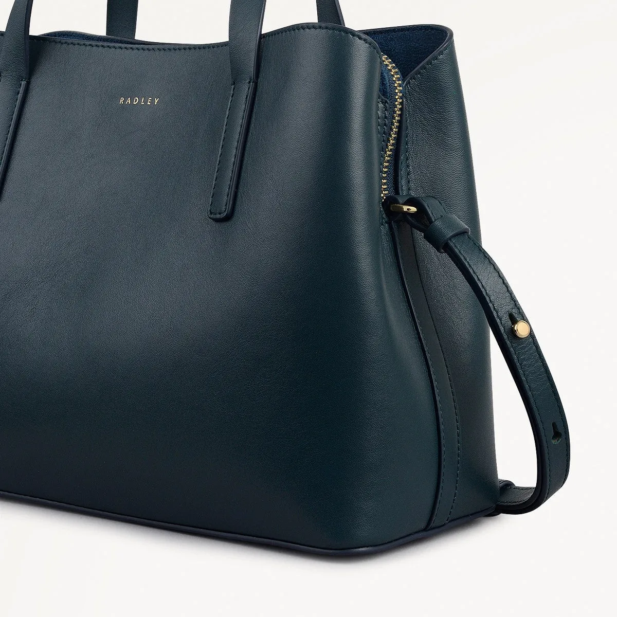 Dukes Place Leather Medium Ziptop Grab Bag in Teal - 112125 sold by Radley product image thumbnail 5