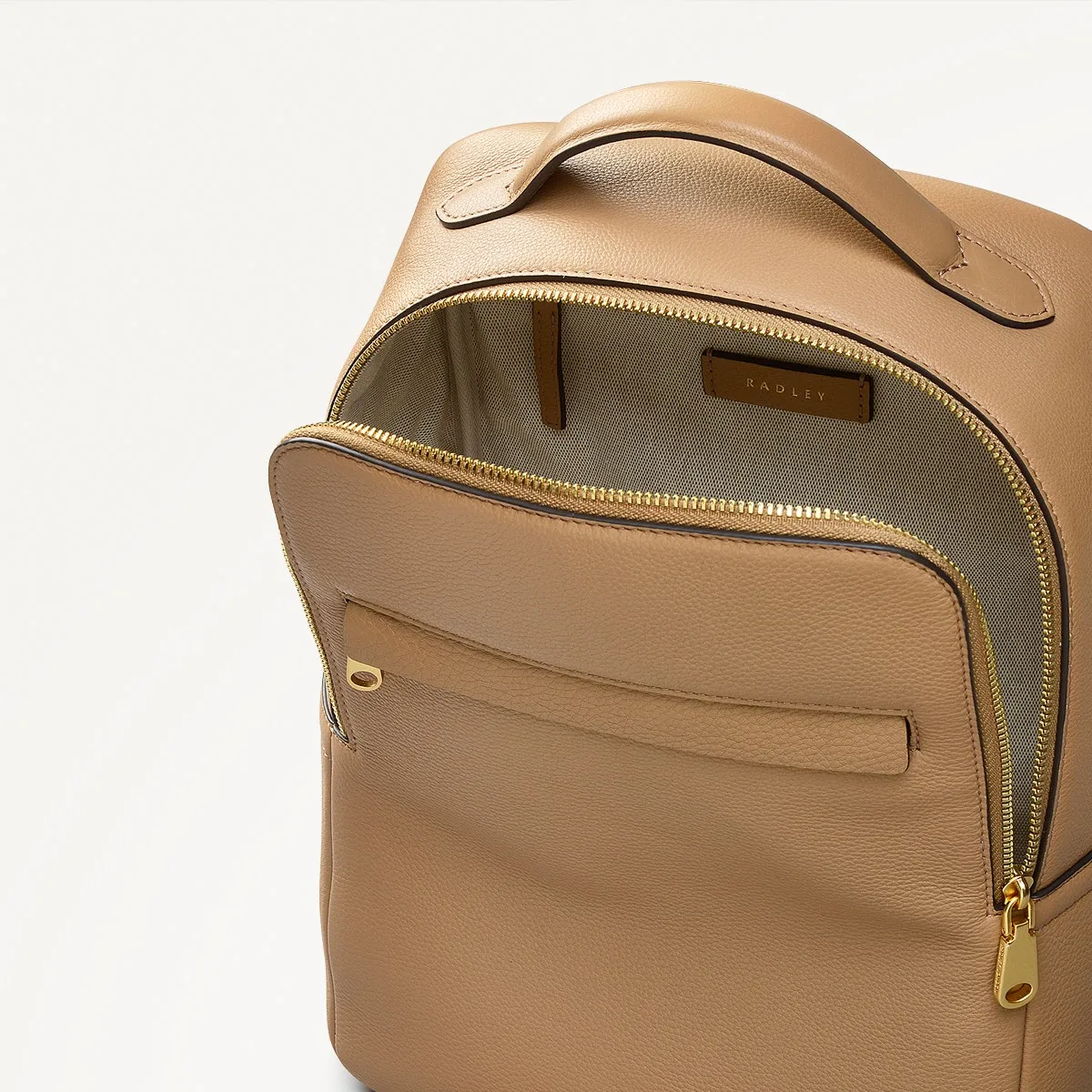 Norbury Close Fabric Small Zip Around Backpack in Biscuit - 111619 sold by Radley product image thumbnail 3