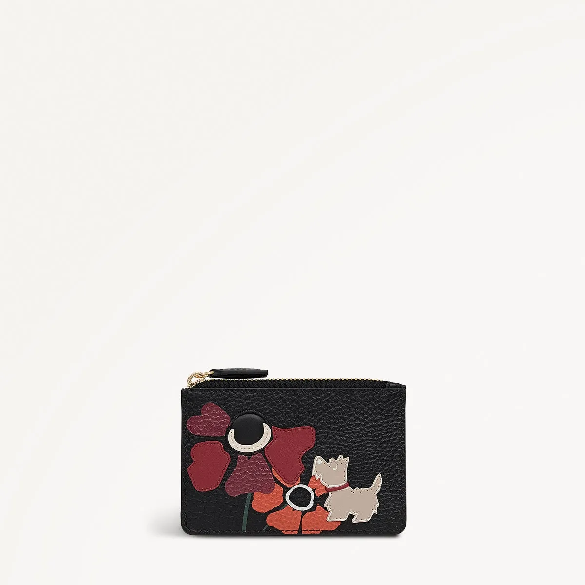 Floribunda Leather Small Ziptop Coin Purse in Black - 112446 sold by Radley