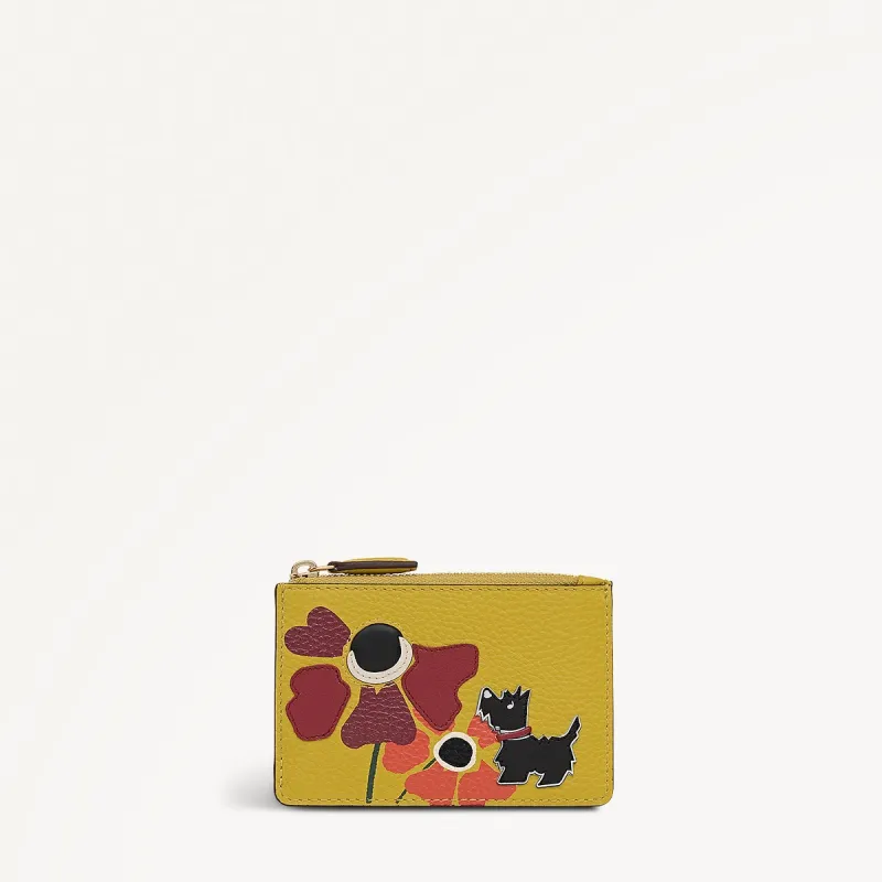 Floribunda Leather Small Ziptop Coin Purse in Ochre - 112449 sold by Radley