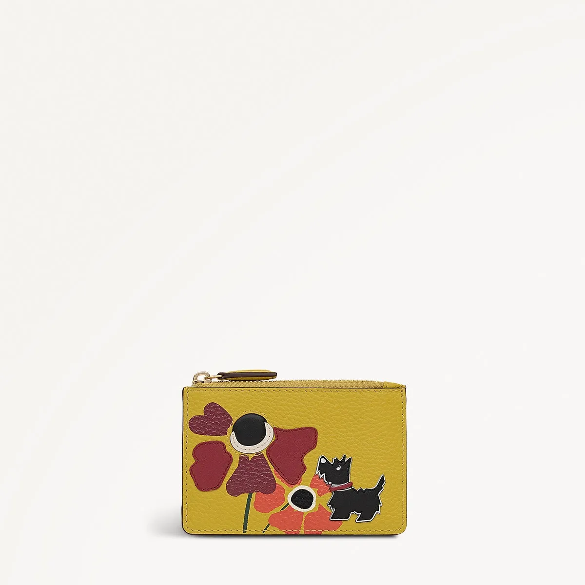Floribunda Leather Small Ziptop Coin Purse in Ochre - 112449 sold by Radley