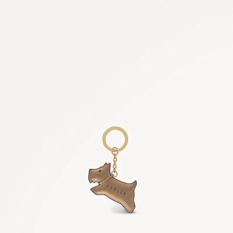 Double Trouble Leather Leather Keyring in Olive Gold - 112571 sold by Radley