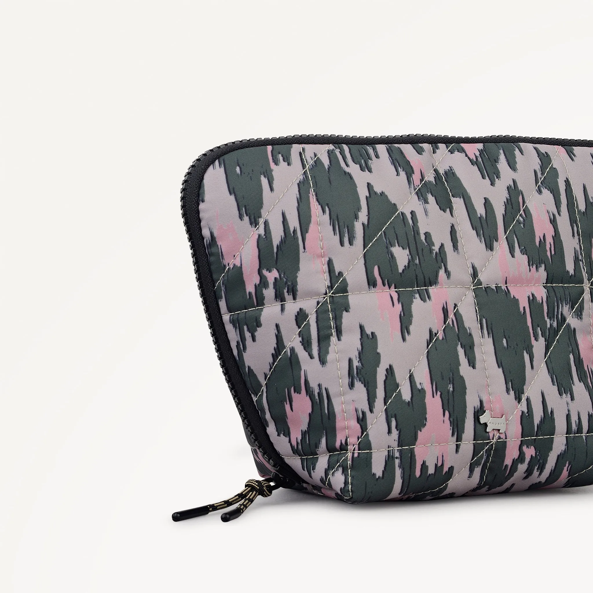 Danesfield Leopard Fabric Medium Cosmetic Pouch in Hunter Green - 112809 sold by Radley product image thumbnail 4