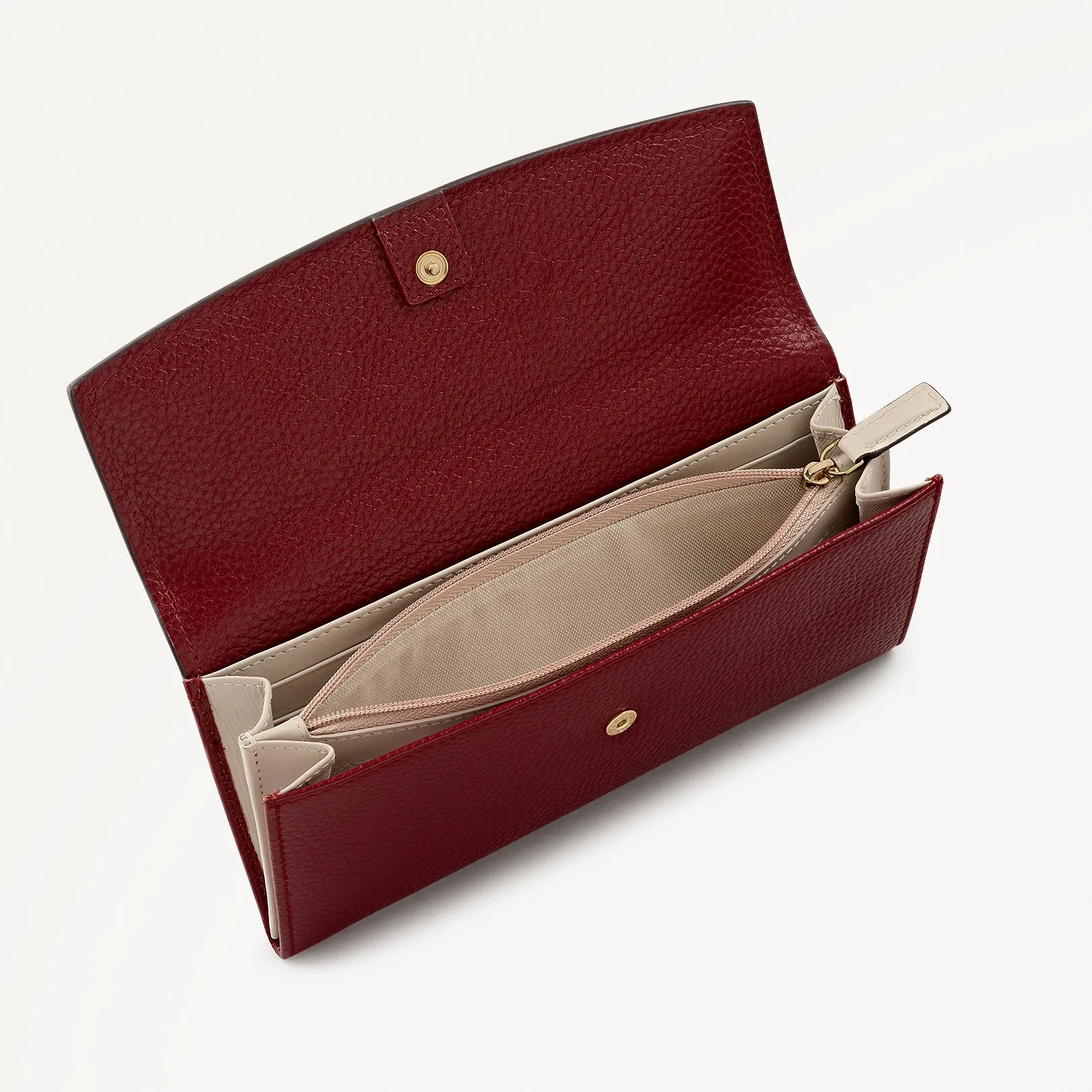 Liverpool Gardens Leather Large Flapover Wallet in Carmine - 112804 sold by Radley product image thumbnail 4