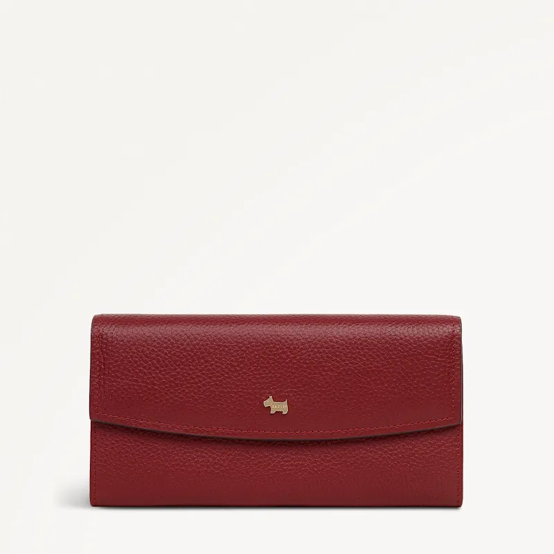 Liverpool Gardens Leather Large Flapover Wallet in Carmine - 112804 sold by Radley
