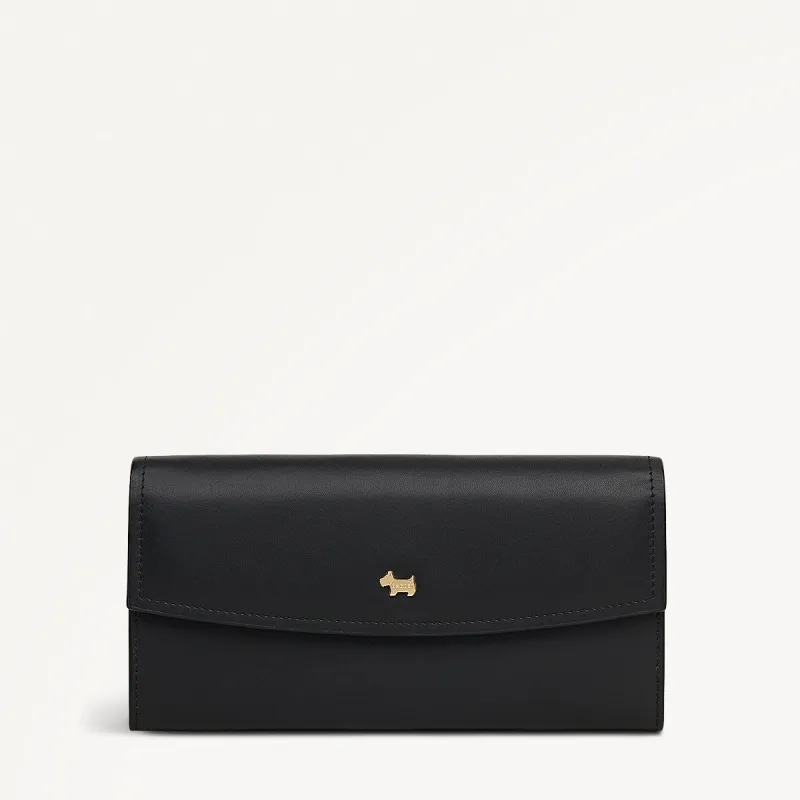 Liverpool Gardens Leather Large Flapover Wallet in Black - 112800 sold by Radley