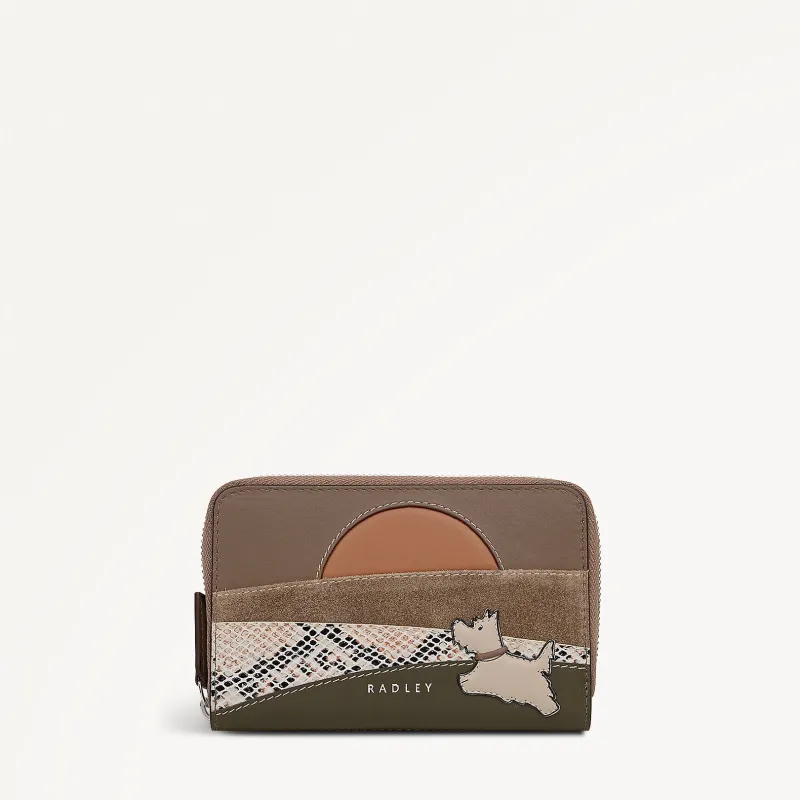 Over The Hills Medium Zip Around Wallet in Coffee - 112815 sold by Radley