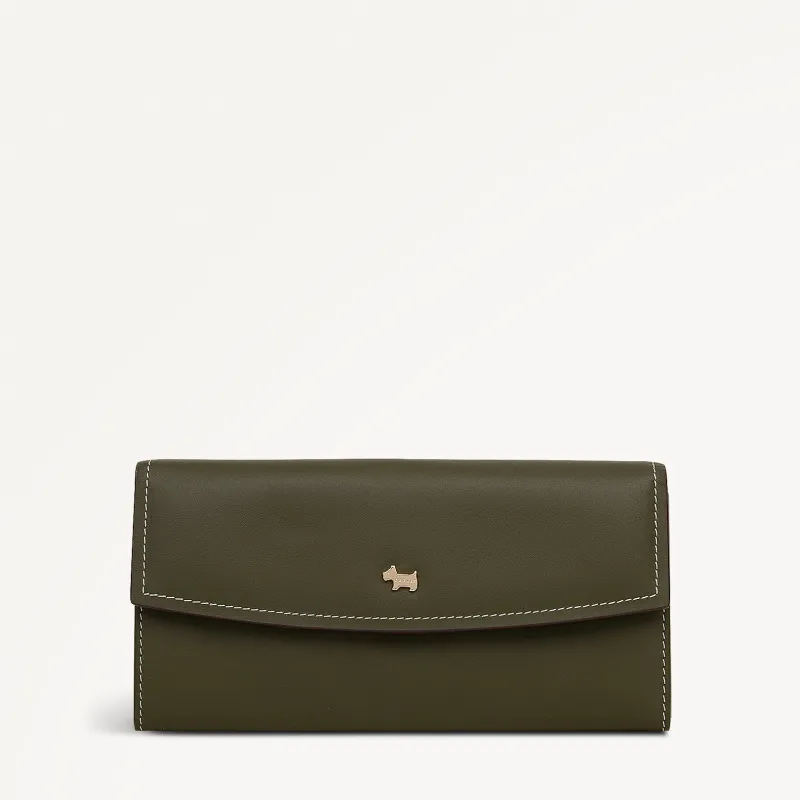 Liverpool Gardens Leather Large Flapover Wallet in Pine Needle - 112801 sold by Radley