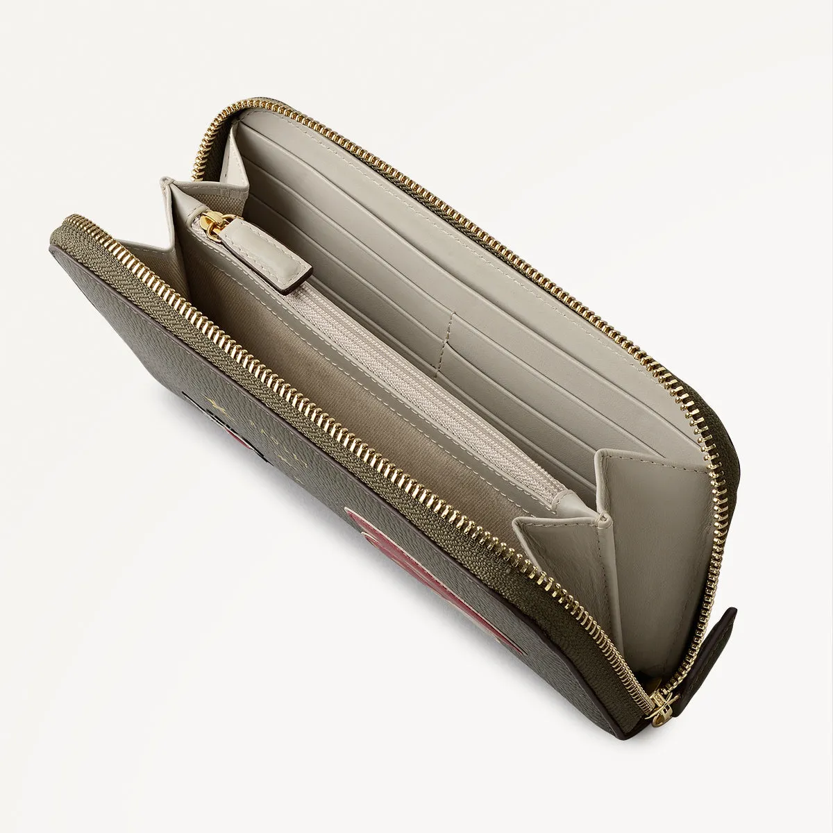 Mushroom Mate Leather Large Zip Around Wallet in Pine Needle - 112792 sold by Radley product image thumbnail 3