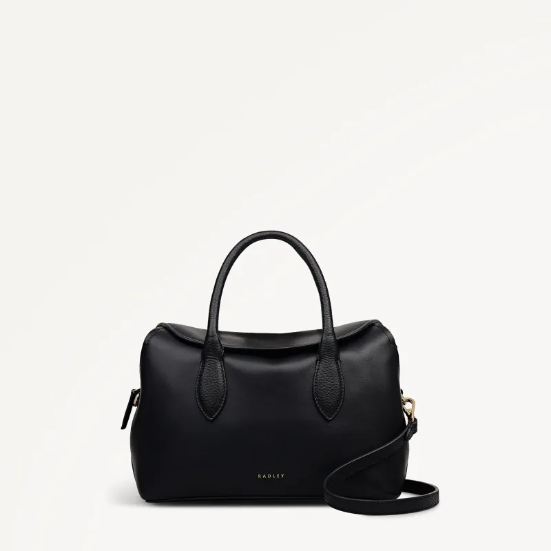 Liverpool Gardens Leather Small Ziptop Grab Bag in Black - 112746 sold by Radley