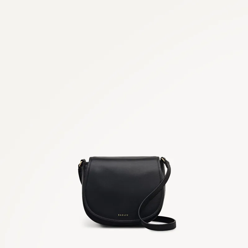 Liverpool Gardens Leather Medium Flapover Cross Body Bag in Black - 112744 sold by Radley