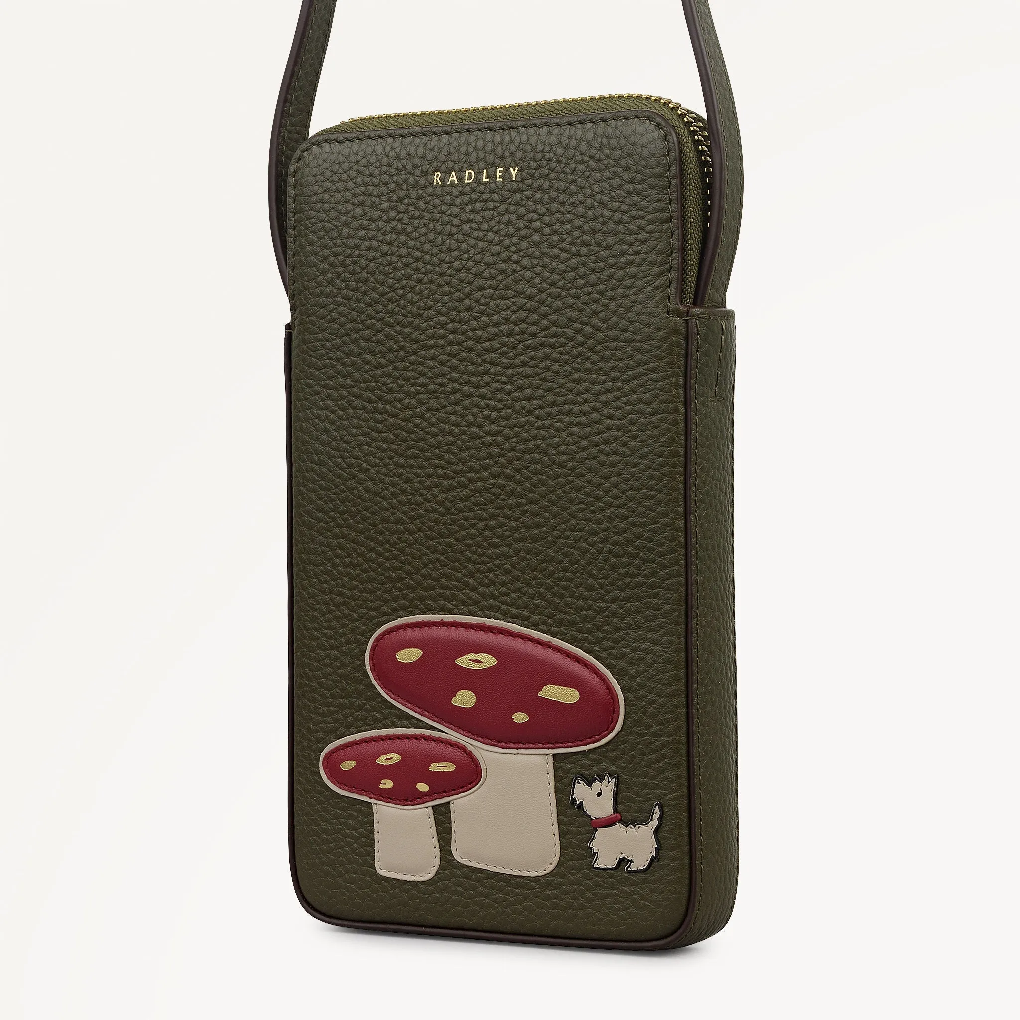Mushroom Mate Medium Phone Cross Body Bag in Pine Needle - 112760 sold by Radley product image thumbnail 4