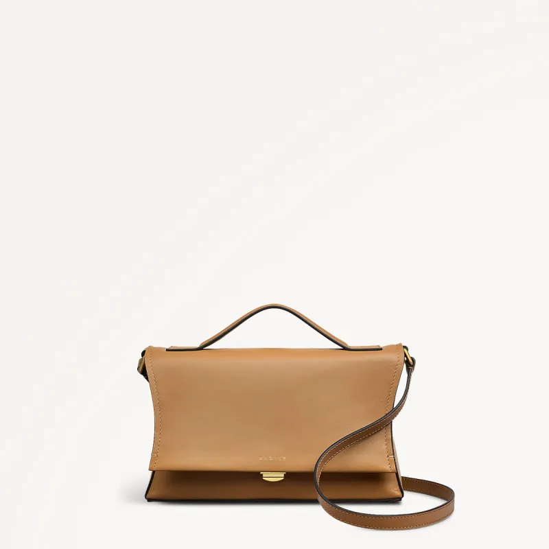 Ellerdine Way Fabric Medium Flapover Cross Body Bag in Biscuit - 111621 sold by Radley