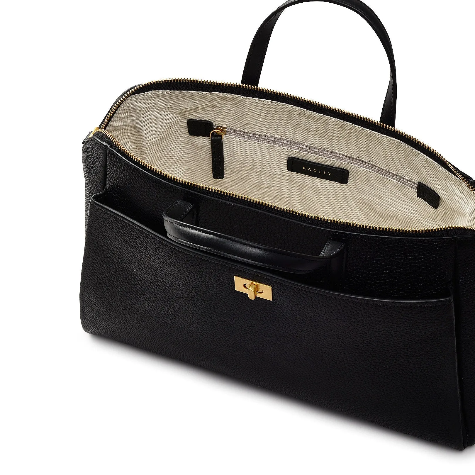 Brook Avenue Fabric Medium Ziptop Grab Bag in Black - 111695 sold by Radley product image thumbnail 3